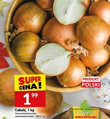 Cebula, 1 kg promocja w Twój Market