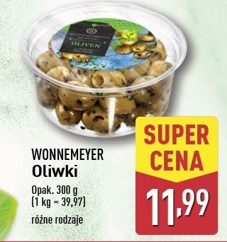 Oliwki zielone z czosnkiem Wonnemeyer feinkost promocja