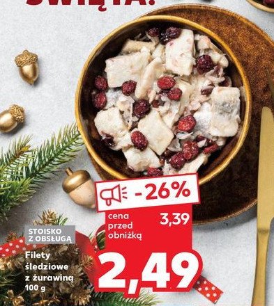 Filet śledziowy z żurawiną promocja w Kaufland