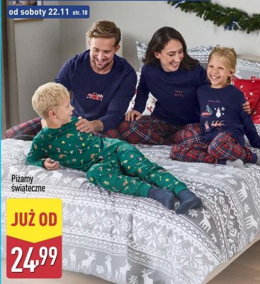 Piżamy świąteczne promocja w Aldi