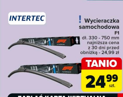 Wycieraczka 750 mm Intertec promocja w Carrefour