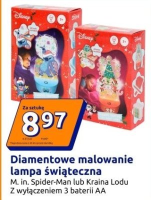 Diamentowe malowanie lampa świąteczna - Kraina Lodu promocja w Action