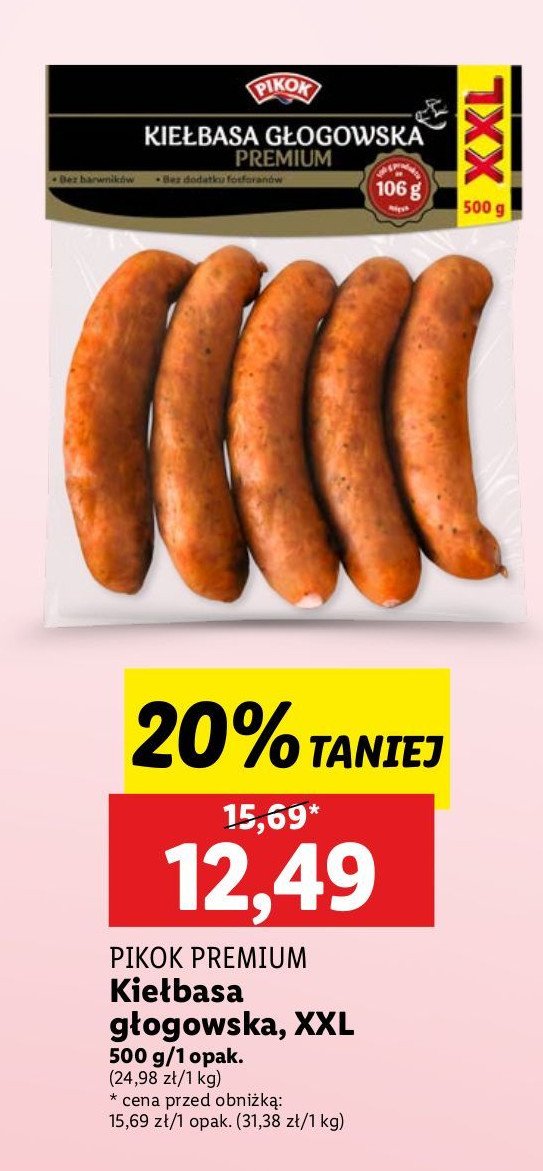 Kiełbasa głogowska Pikok promocja