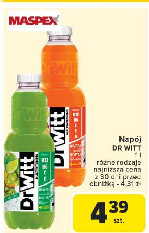 Sok multiwitamina witalno艣膰 pomara艅czowa Dr witt premium promocja