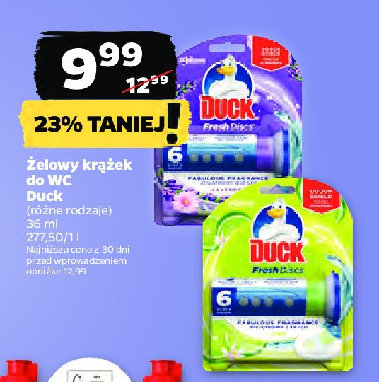 Krążki żelowe lavander Duck fresh discs promocja w Netto