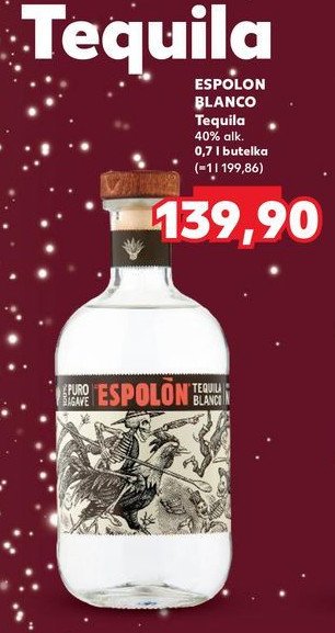 Tequila ESPOLON BLANCO promocja w Kaufland