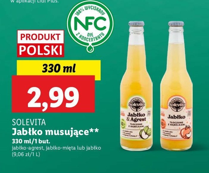 Napój jabłko-mięta Solevita promocja