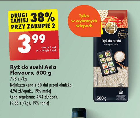 Ryż do sushi Asia flavours promocja w Biedronka