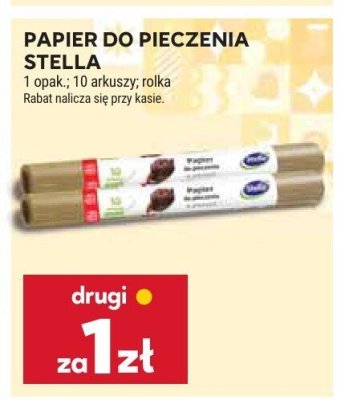 Papier do pieczenia Stella promocja w Stokrotka