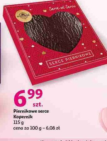 Piernikowe serce w czekoladzie puszka Kopernik promocja