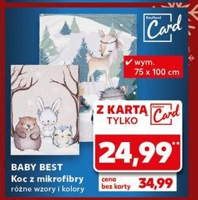 Koc z mikrofibry 75 x 100 cm Babybest promocja