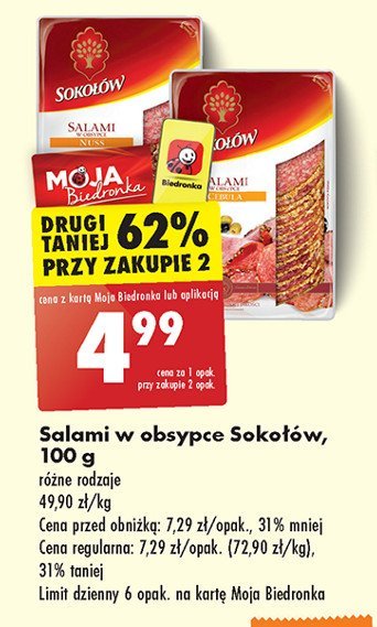 Salami z cebulą Sokołów promocja