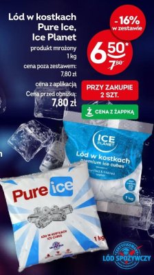 Lód w kostkach Pure Ice, Ice Planet produkt mrożony promocja w Żabka