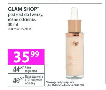 Podkład do twarzy Glam shop promocja