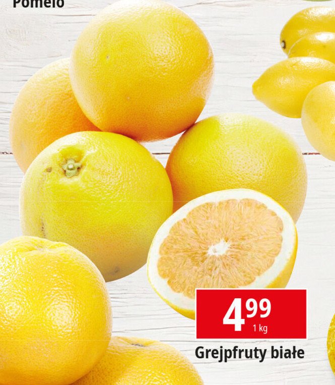 Grejpfruty białe promocja w Leclerc