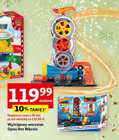 Zestaw podstawowy city warsztat opon Hot wheels promocja w Auchan