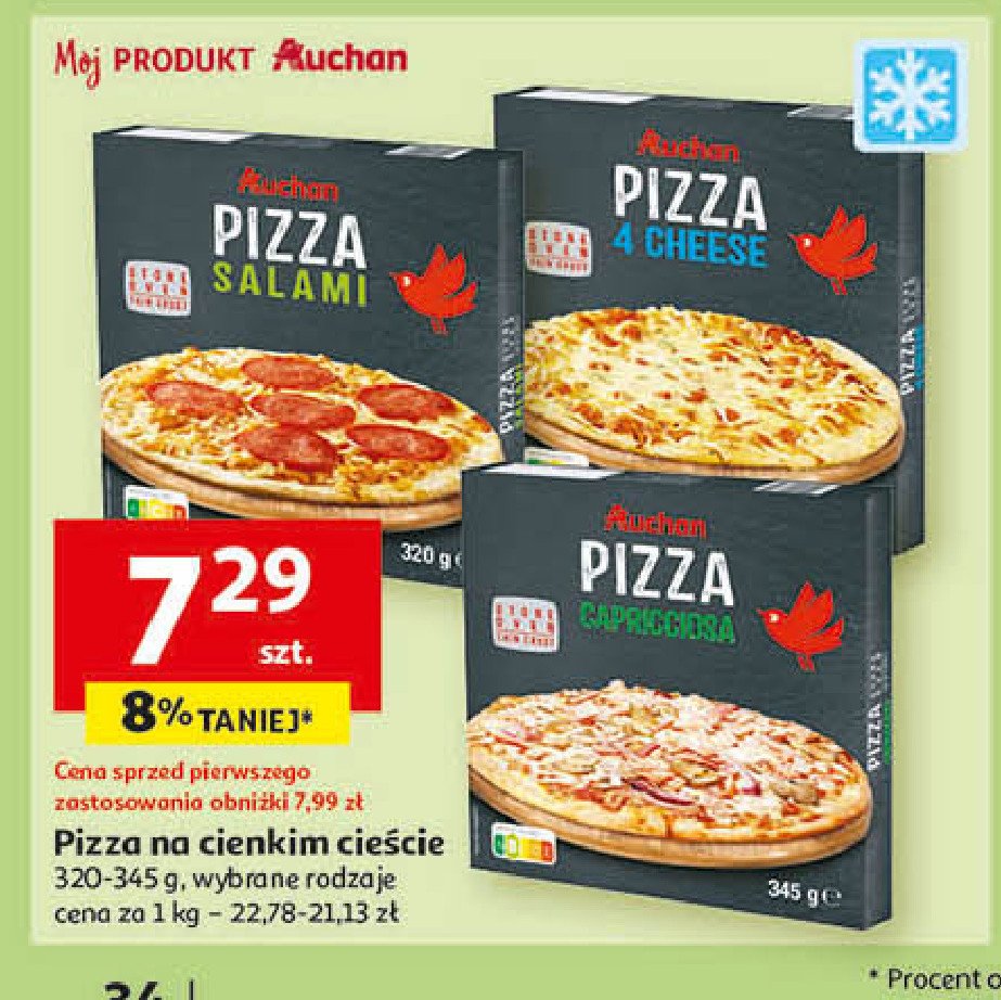 Pizza capriciosa Auchan promocja