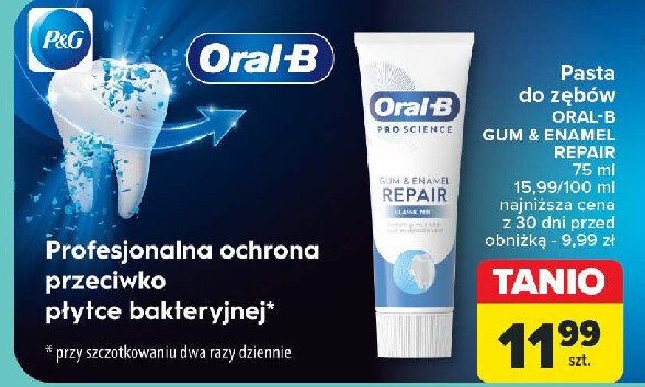 Pasta do zębów Oral-b gum & enamel repair promocja