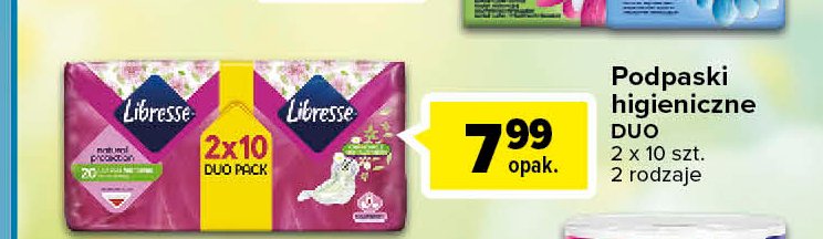 Podpaski higieniczne ultra+ natural Libresse classic promocje