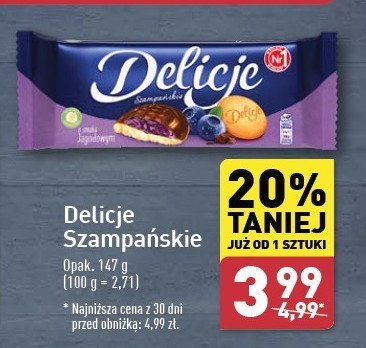 Ciastka z galaretką jagodową Delicje szampańskie promocja