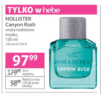 Woda toaletowa Hollister canyon rush for him promocja