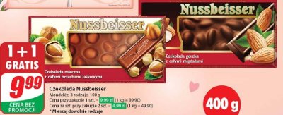 Czekolada mleczna z ca艂ymi orzechami Alpen gold nussbeisser promocja
