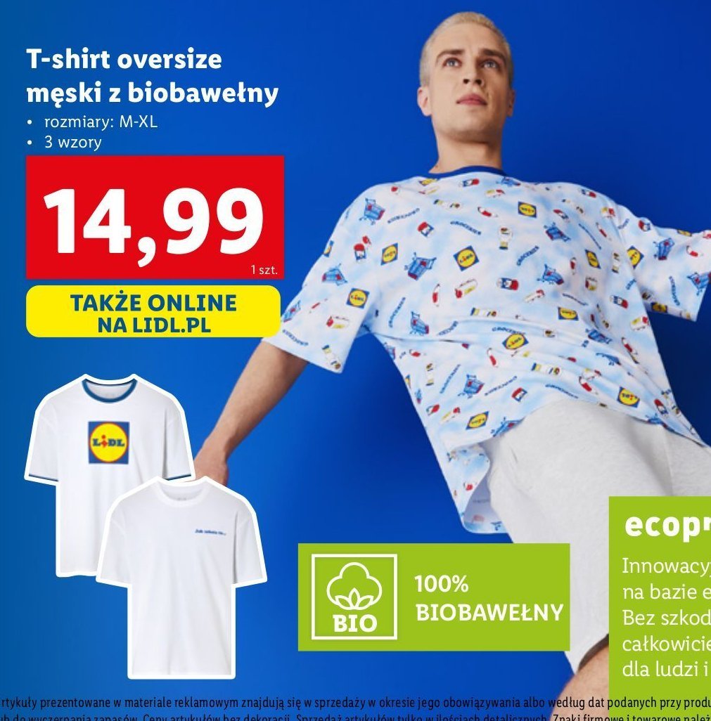 T-shirt męski rozm. m-xl promocja w Leclerc