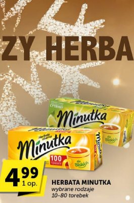 Herbata Minutka wybrane rodzaje promocja w Euro Sklep