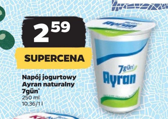 Ayran naturalny 7gun promocja