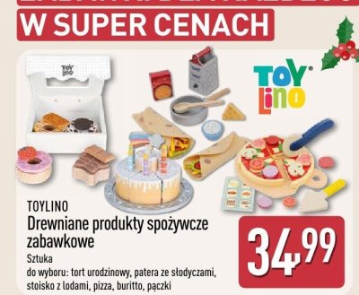 Drewniane produkty spożywcze zabawkowe promocja w Aldi