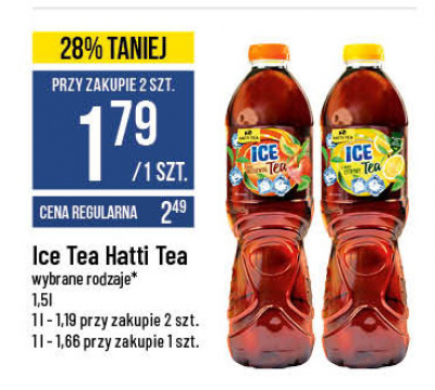 Herbata mrożona brzoskwiniowa Hatti tea promocja