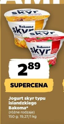 Jogurt skyr typu islandzkiego, różne rodzaje promocja w Netto
