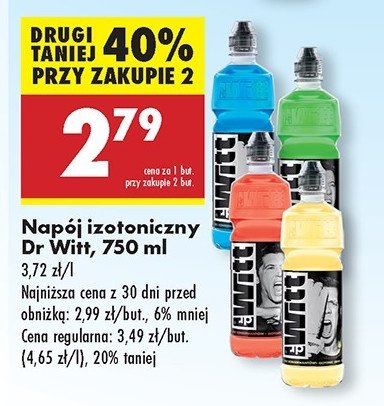 Napój izotoniczny pomarańczowy Dr witt promocja