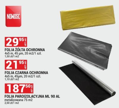 Folia czarna ochronna promocja w Merkury Market