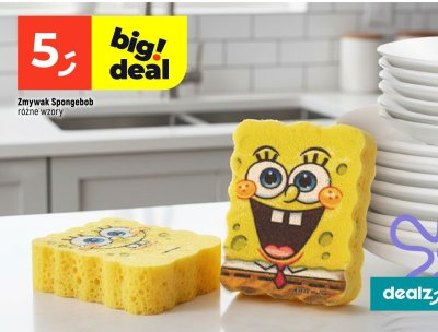 Zmywak Spongebob różne wzory promocja w Dealz