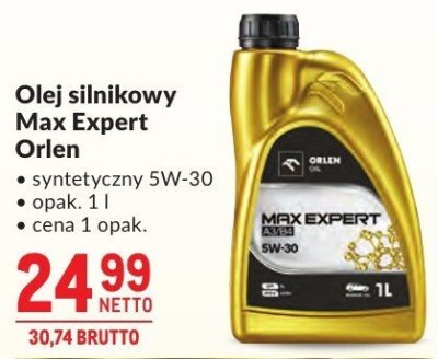 Olej silnikowy Max Expert Orlen promocja w Makro