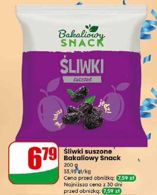 Śliwki suszone  promocja w Dino