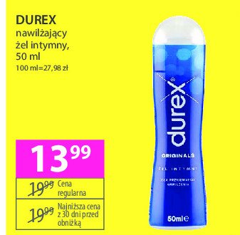 Żel intymny nawilżający Durex play promocja