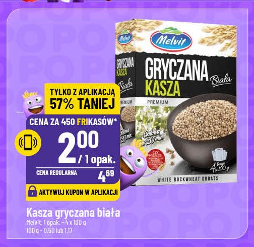 Kasza gryczana biała Melvit promocja w POLOmarket