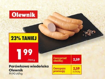 Parówkowa wiedeńska Olewnik promocja w Biedronka