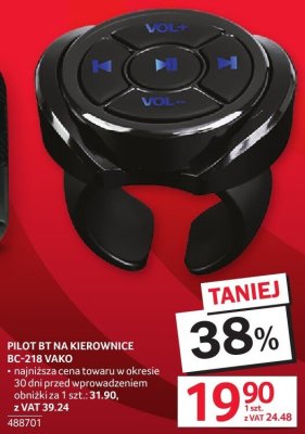 Pilot BT na kierownicę BC-21B VAKQ promocja w Selgros