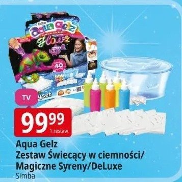 Zabawka Aqua Gelz Zestaw Świecący w ciemności/Magiczne Syreny/DeLuxe promocja w Leclerc
