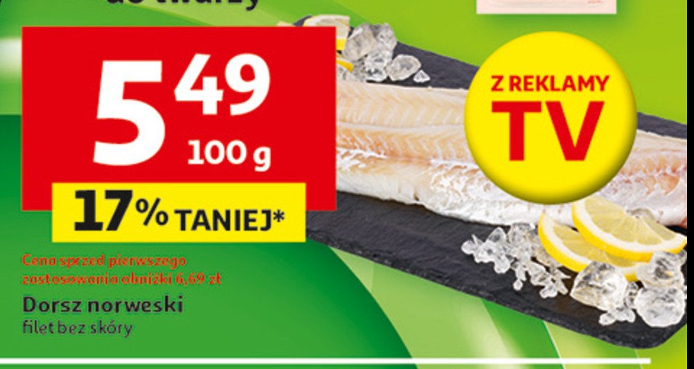 Dorsz norweski filet bez skóry promocja