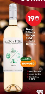 Wino Tiempo & Tierra Verdejo 0,75l promocja w Żabka