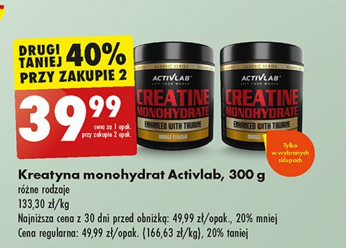 Kreatyna z witaminami Activlab promocja w Biedronka