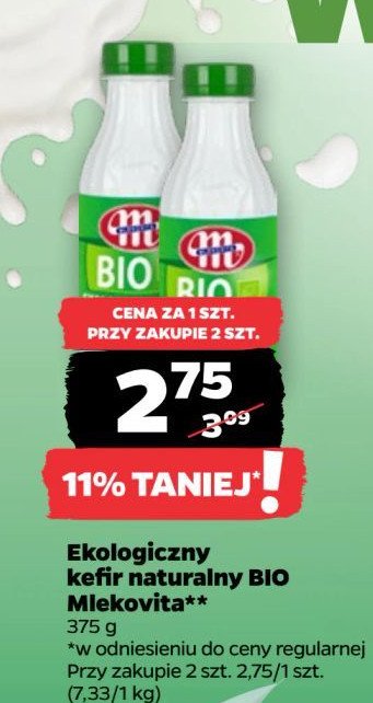 Kefir naturalny Mlekovita bio promocja