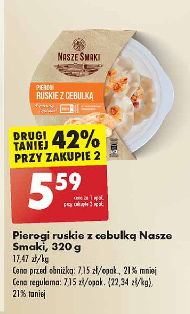 Pierogi ruskie z cebulką Nasze smaki promocja