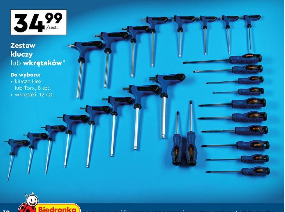 Zestaw wkrętaków torx Niteo tools promocja