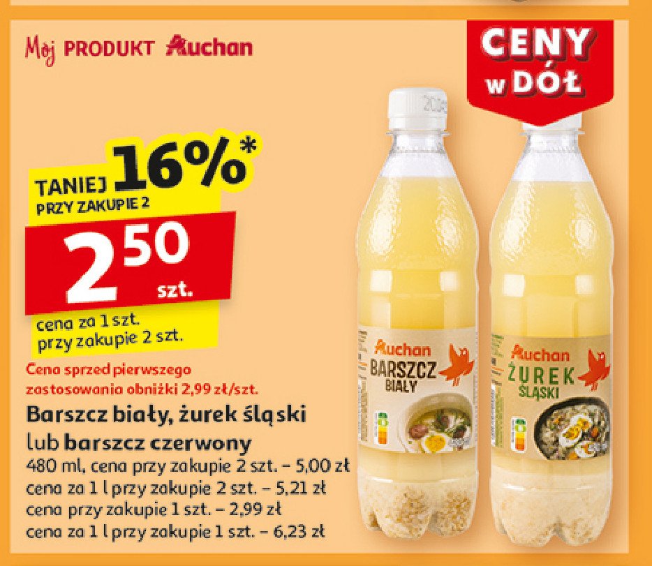 Barszcz czerwony Auchan promocja w Auchan