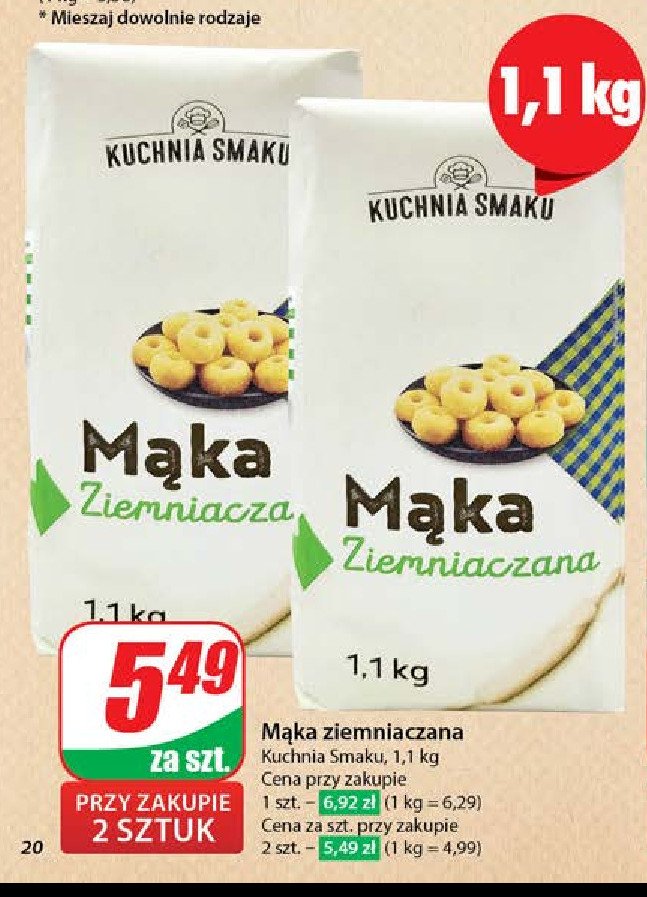 Mąka ziemniaczana Kuchnia smaku promocja w Dino